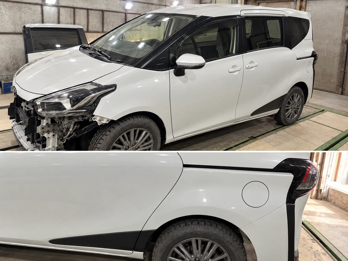 Toyota Sienta 2016 после восстановления кузова